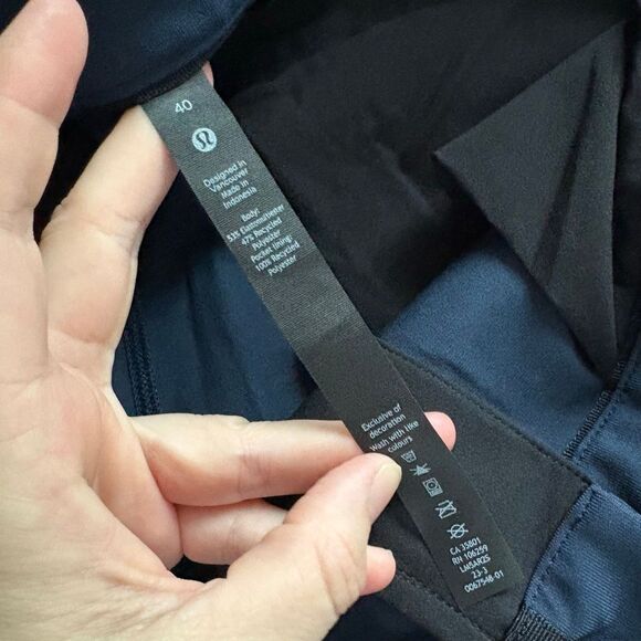 Lululemon Classic Navy Blue Dress Golf Pants Men's 40 Excellent Preworn Conditio - Picture 4 of 11